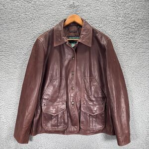 Lauren Ralph Lauren Brown Leather Jacket Women's Size 2X